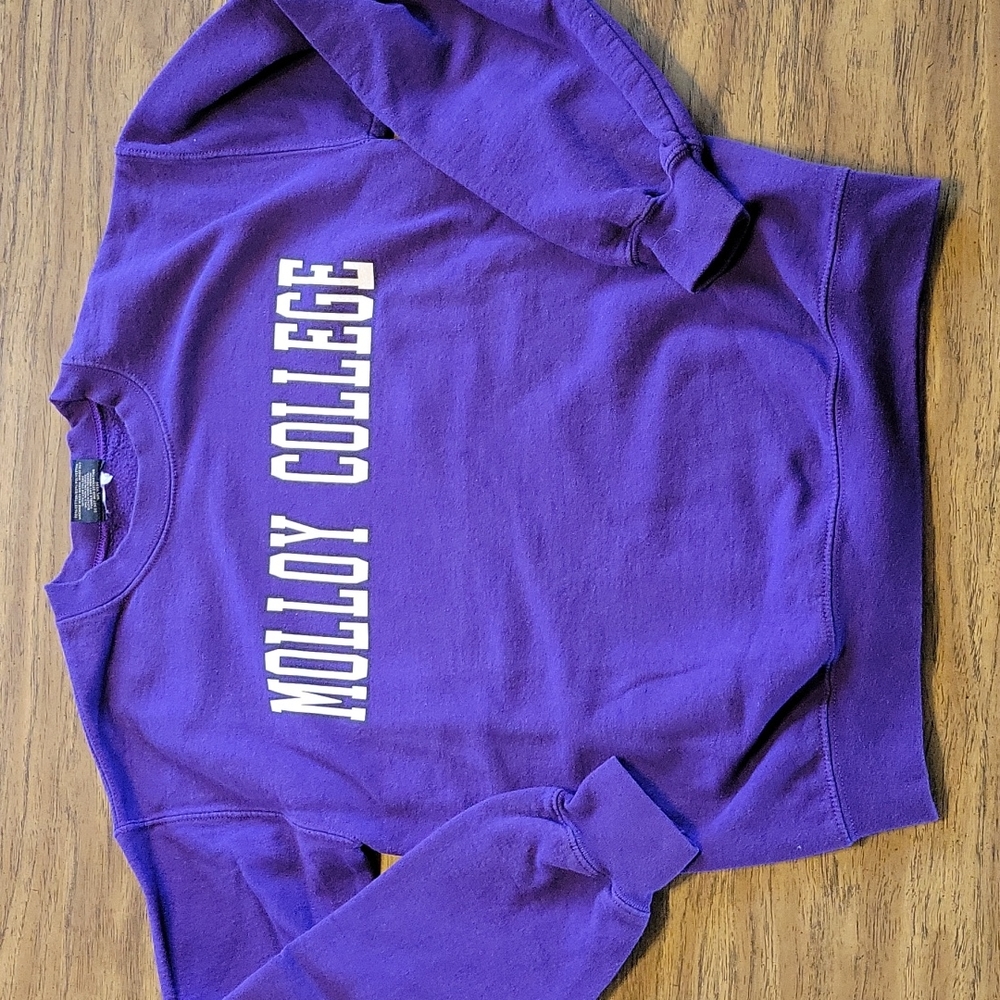 Molloy College Purple Crewneck Sweatshirt